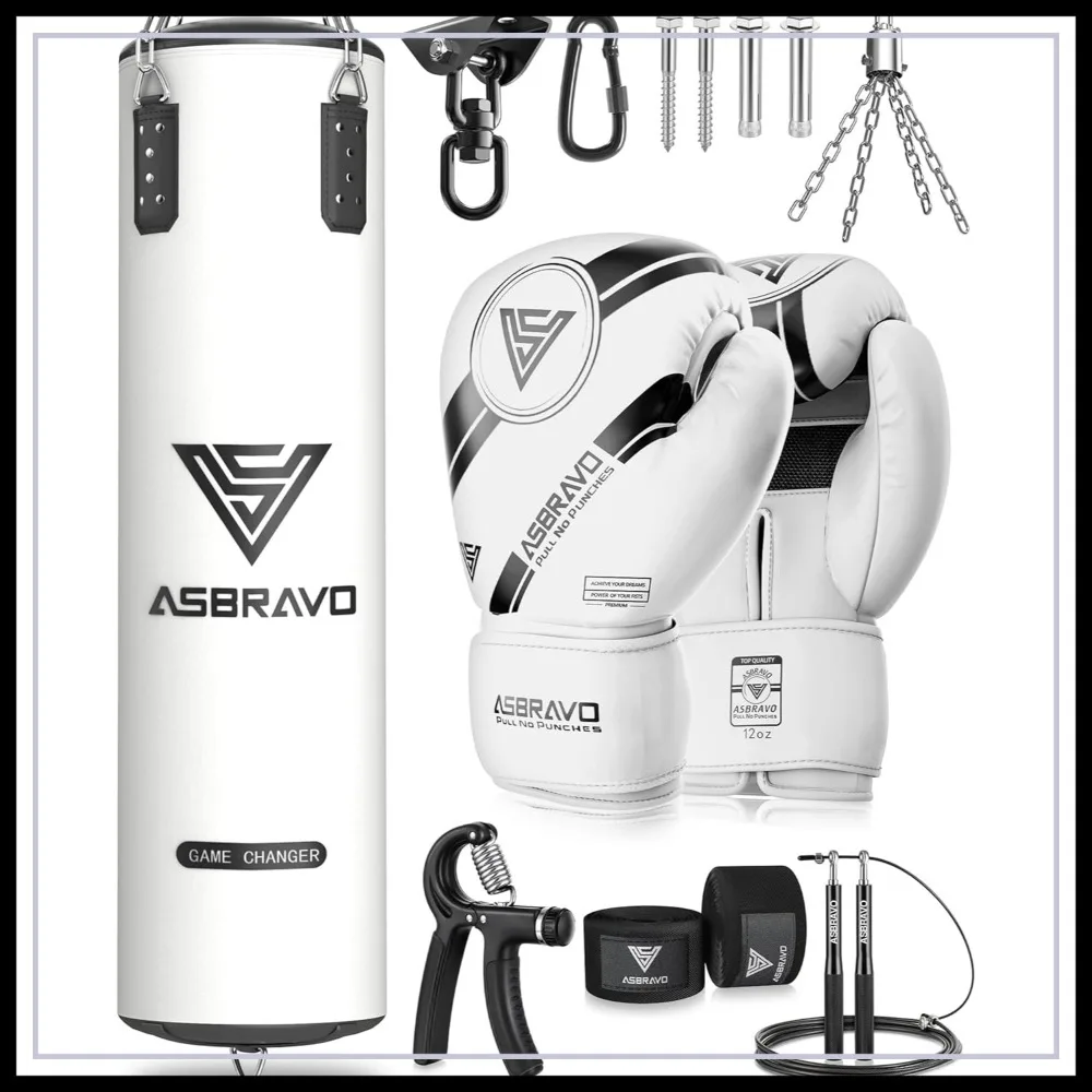 4ft PU Heavy Boxing Bag Set with 12OZ Gloves for MMA Muay Thai Kickboxing Training Home Gym, Unfilled
4ft PU Heavy Boxing Bag Set with 12OZ Gloves for MMA Muay Thai Kickboxing Training Home Gym, Unfilled