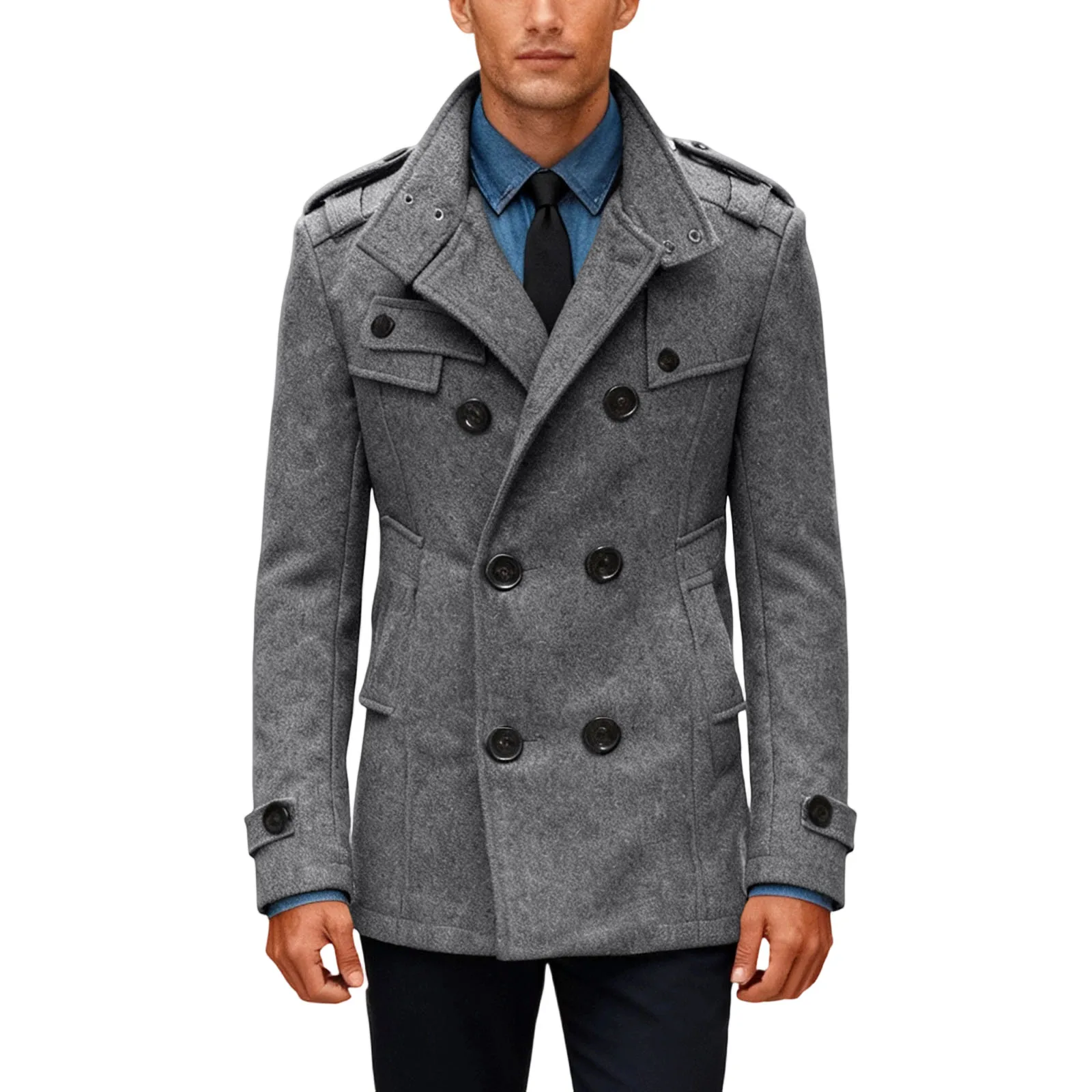 Мужское приталенное полушерстяное пальто для делового отдыха, джентльменские элегантные стильные куртки, однобортные тренчи с воротником-стойкой
Мужское приталенное полушерстяное пальто для делового отдыха, джентльменские элегантные стильные куртки, однобортные тренчи с воротником-стойкой