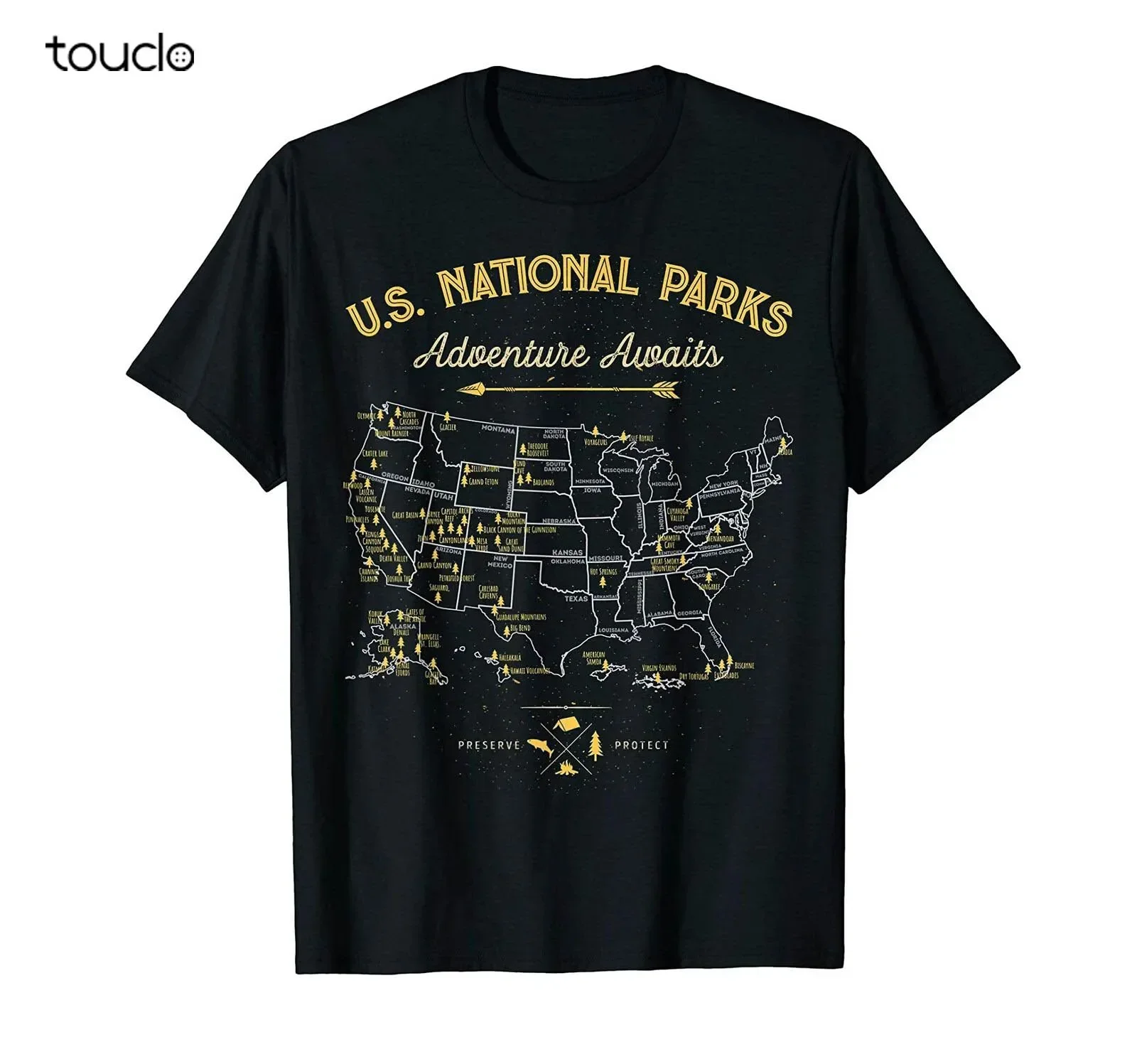 US National Parks Map Graphic Tee Adventure Awaits Camping Hiking T Shirt Unisex
US National Parks Map Graphic Tee Adventure Awaits Camping Hiking T Shirt Unisex