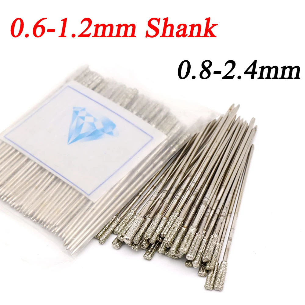 Diamond Coated Tipped Core Drill Bit For Jade Agate Stone Jewelry Glass Drilling Ceramics Glass Hole Saw 1/1.3/1.5/1.8/2/2.2mm
Diamond Coated Tipped Core Drill Bit For Jade Agate Stone Jewelry Glass Drilling Ceramics Glass Hole Saw 1/1.3/1.5/1.8/2/2.2mm