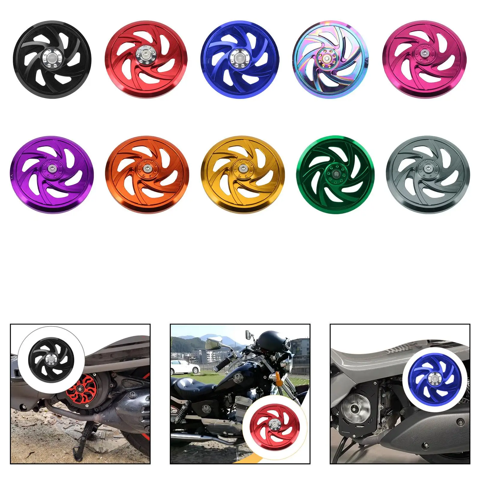 Motorcycle Engine Cooling Fan Cover Gift Decoration Versatile Unique Stylish Protector Motorcycle Engine Fan Guard Accessories
Motorcycle Engine Cooling Fan Cover Gift Decoration Versatile Unique Stylish Protector Motorcycle Engine Fan Guard Accessories