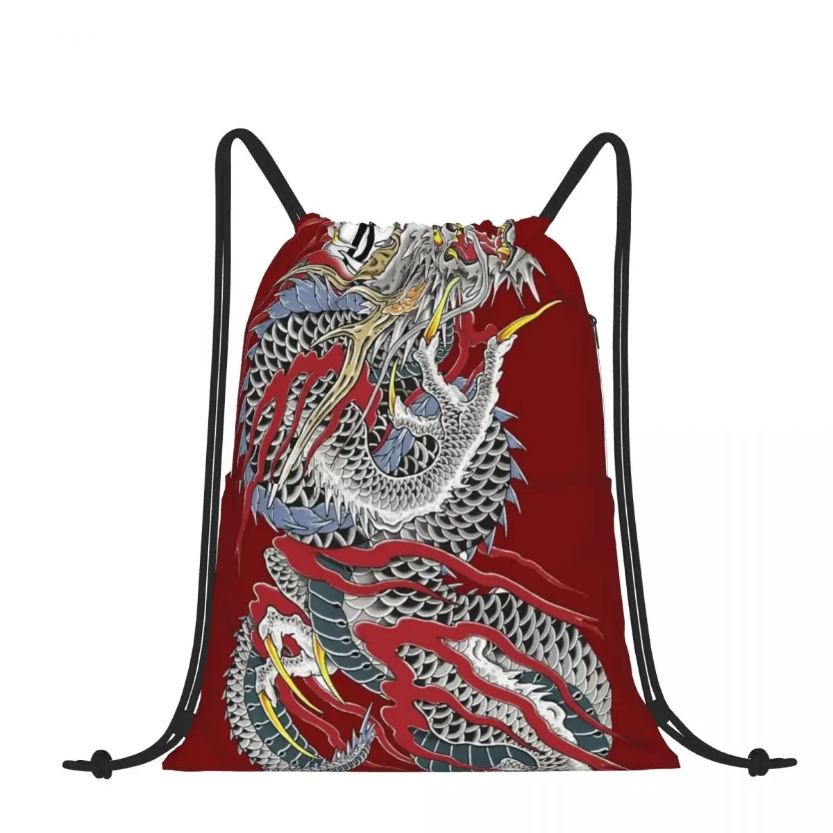 Drawstring Backpack Yakuza Dragon Tattoo Shoulder Bag Zipper Pocket Sports & Travel Hikes Portables Bag
Drawstring Backpack Yakuza Dragon Tattoo Shoulder Bag Zipper Pocket Sports & Travel Hikes Portables Bag