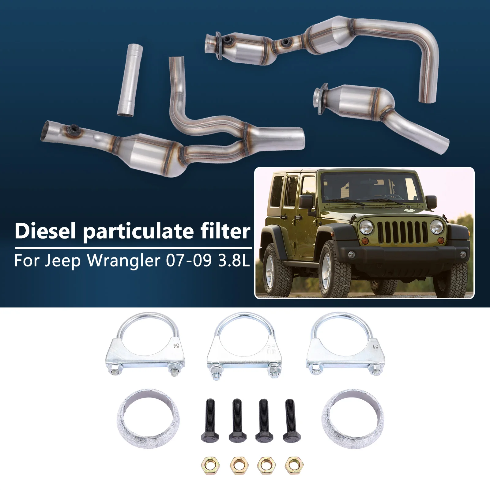 Catalytic converter for 2007 2008 2009 Jeep Wrangler 3.8L Automotive engine accessories
Catalytic converter for 2007 2008 2009 Jeep Wrangler 3.8L Automotive engine accessories