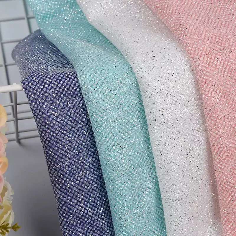 Glitter Sequin Mesh Fabric for DIY Sewing Handmade Wedding Dress Decoration Clothing Fashion Designer Fabrics Material Cloth
Glitter Sequin Mesh Fabric for DIY Sewing Handmade Wedding Dress Decoration Clothing Fashion Designer Fabrics Material Cloth