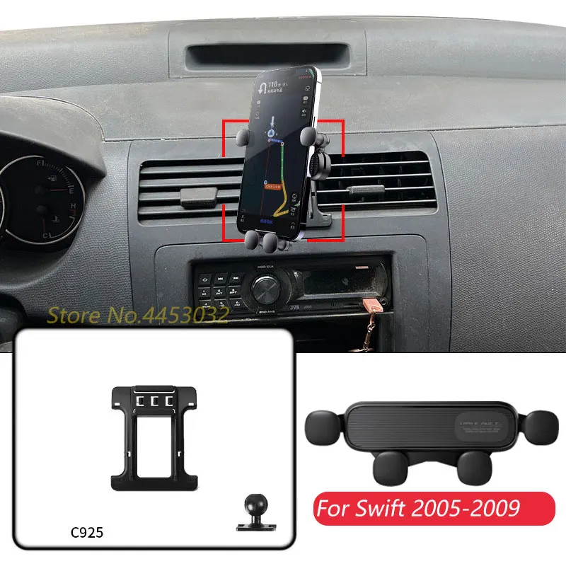 Держатель для автомобиля Suzuki Swift 2005-2009, регулируемый кронштейн для GPS гравитационной навигации с вентиляцией, горизонтальные аксессуары
Держатель для автомобиля Suzuki Swift 2005-2009, регулируемый кронштейн для GPS гравитационной навигации с вентиляцией, горизонтальные аксессуары