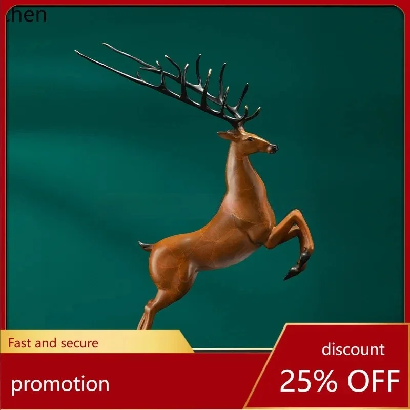 b11-7.2 Copper Art Workshop Moving Forward Deer Brass Ornament TV Cabinet Living Room Office Desktop Copper Ornament
b11-7.2 Copper Art Workshop Moving Forward Deer Brass Ornament TV Cabinet Living Room Office Desktop Copper Ornament