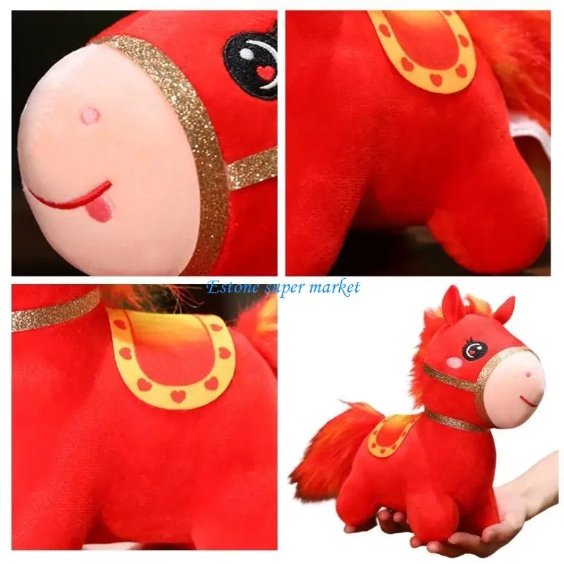 090B 4PCS Chinese Festival Plush Horse Figure Doll Emotion Support Doll New Year Home Decoration Cultural Event Gift Supply
090B 4PCS Chinese Festival Plush Horse Figure Doll Emotion Support Doll New Year Home Decoration Cultural Event Gift Supply