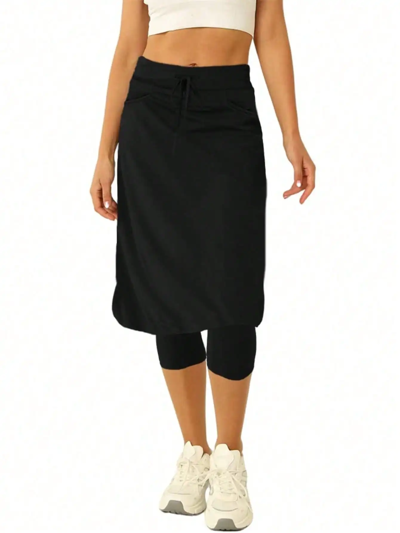 Women 20" Knee Length Tennis Skirt with Built in Legging Golf Skirts Skirted Legging with Pockets
Women 20" Knee Length Tennis Skirt with Built in Legging Golf Skirts Skirted Legging with Pockets