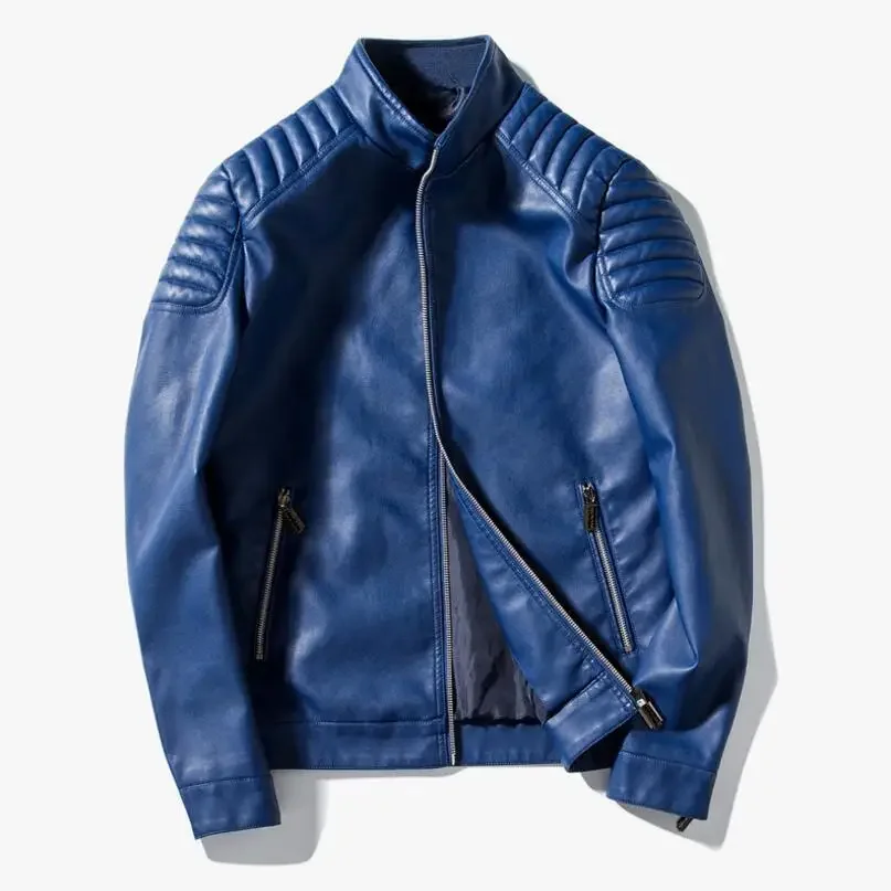 Trendy Men Slim Moto Leather Jackets Coats New Fashion Man Spring Autumn PU Leather Coats Male Solid Casual Thin Leather Coats
Trendy Men Slim Moto Leather Jackets Coats New Fashion Man Spring Autumn PU Leather Coats Male Solid Casual Thin Leather Coats