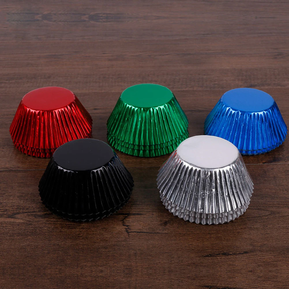 100pcs Thickened Aluminum Paper Cupcake Liners Light Golden Baking Molds Birthday Wedding Party Mini Cake Cups
100pcs Thickened Aluminum Paper Cupcake Liners Light Golden Baking Molds Birthday Wedding Party Mini Cake Cups