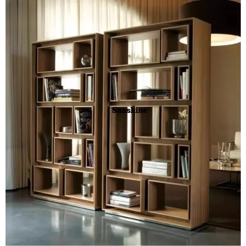 Nordic light luxury bookcase partition bookshelf walnut color bookcase FT
Nordic light luxury bookcase partition bookshelf walnut color bookcase FT