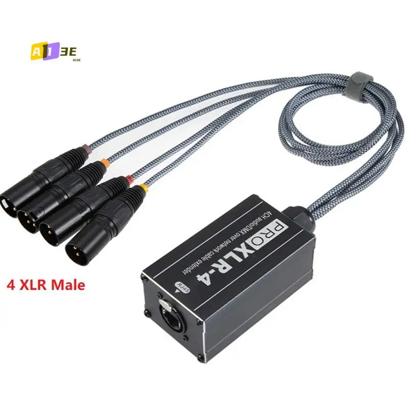 A13E-1Pair XLR Male/Female 4 Channel Snake 3Pin XLR/DMX To Ethercon RJ45 Cat5/Cat6 Ethernet Extender For Live Stage
A13E-1Pair XLR Male/Female 4 Channel Snake 3Pin XLR/DMX To Ethercon RJ45 Cat5/Cat6 Ethernet Extender For Live Stage