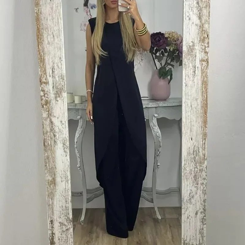 Fashion Casual Loose Bohemian Outfit Lady O Neck Sleeveless Long Top+ Long Pant Set Summer Women Print High Street Two Piece Set
Fashion Casual Loose Bohemian Outfit Lady O Neck Sleeveless Long Top+ Long Pant Set Summer Women Print High Street Two Piece Set
