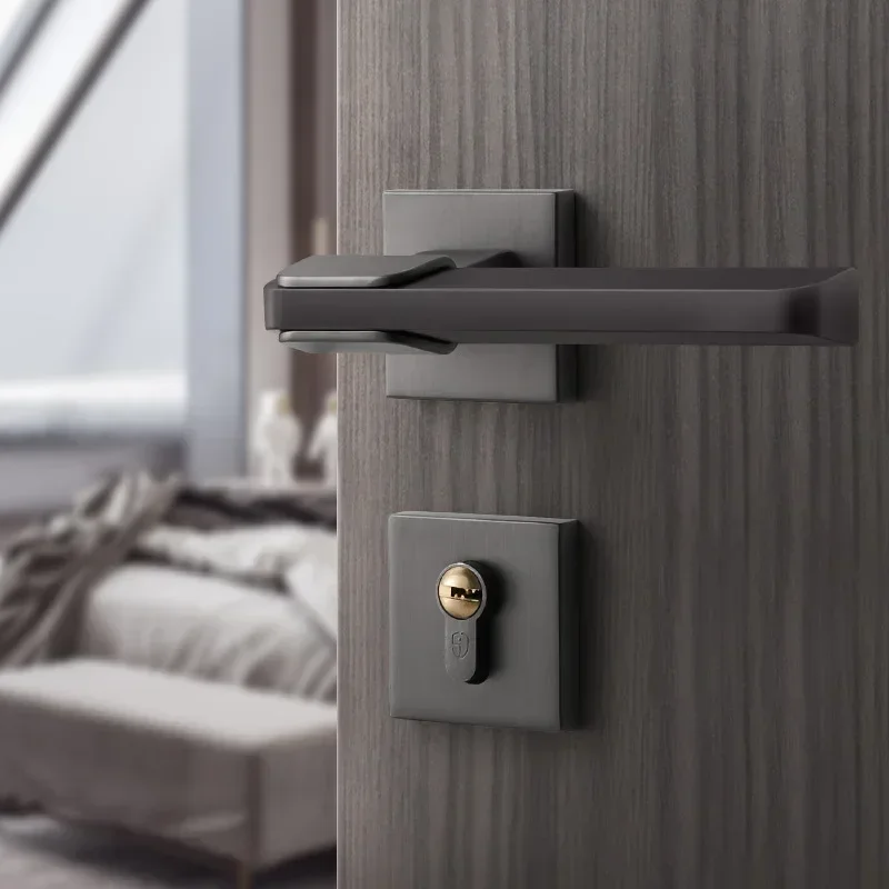 Modern New Type of Silent Magnetic Split Lock for Bedroom Inside Door, Black Steel Color Household Wooden Door Lock
Modern New Type of Silent Magnetic Split Lock for Bedroom Inside Door, Black Steel Color Household Wooden Door Lock
