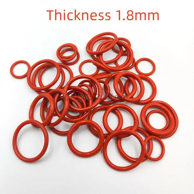 20/50/100Pcs ID1.8/2/2.24/2.5/2.8/3.15/3.55~56/60/63/65/70/73x1.8mm Red VMQ Silicone O-Ring Sealing Ring Washer Gaskets
20/50/100Pcs ID1.8/2/2.24/2.5/2.8/3.15/3.55~56/60/63/65/70/73x1.8mm Red VMQ Silicone O-Ring Sealing Ring Washer Gaskets