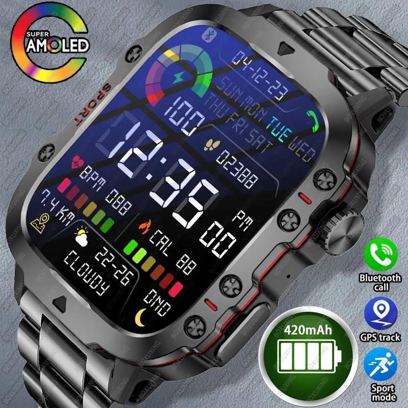 2024 New For Xiaomi Military Smart Watch Men IP68 GPS Outdoor Sports Fitness Tracker Health Monitor 1.96" HD BT Call Smartwatch
2024 New For Xiaomi Military Smart Watch Men IP68 GPS Outdoor Sports Fitness Tracker Health Monitor 1.96" HD BT Call Smartwatch