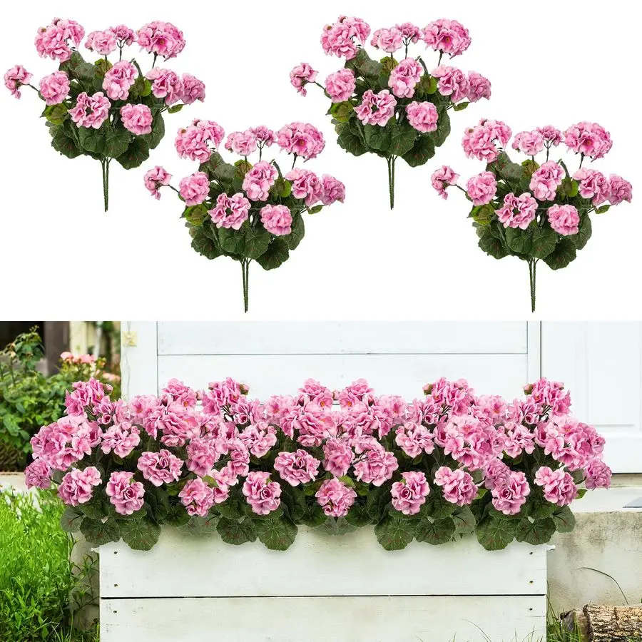 Flowers for Outdoors Home Decor Fake Plants Artificial Flowers Artificial Geraniums Outdoor Fake Flowers Silk Bouquet, Fall Deco
Flowers for Outdoors Home Decor Fake Plants Artificial Flowers Artificial Geraniums Outdoor Fake Flowers Silk Bouquet, Fall Deco