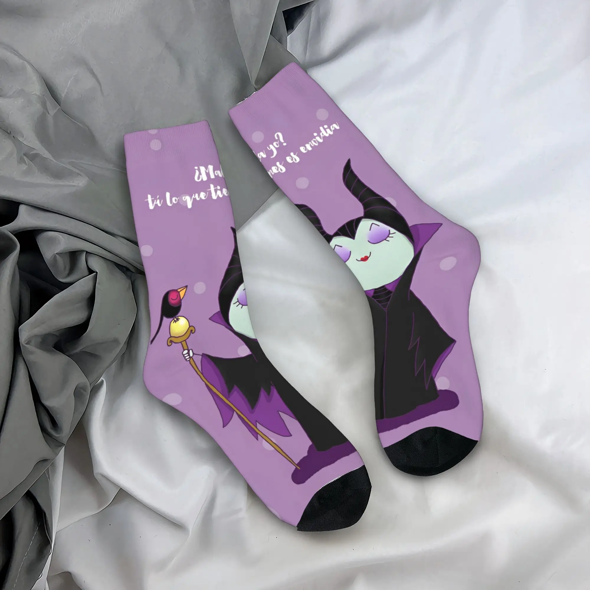 Villains Maleficent Sleeping Beauty Sock Happy Funny Men's Socks Casual Polyester Evil Queen Princess Sport Women's Stockings
Villains Maleficent Sleeping Beauty Sock Happy Funny Men's Socks Casual Polyester Evil Queen Princess Sport Women's Stockings