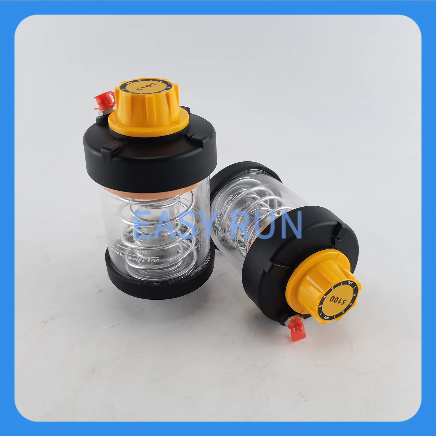 100cc Пружинный тип Одноточечный автоматический смазочный инжектор S100 Пустой с разъемом M6 * 1
100cc Пружинный тип Одноточечный автоматический смазочный инжектор S100 Пустой с разъемом M6 * 1