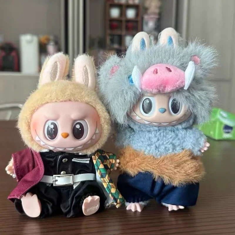 Nezuko Shinobu Labubu Clothes Only Cartoon Haori Set Tanjirou Zenitsu Inosuke Giyuu Outfit Mini Plush Doll Clothing Accessories
Nezuko Shinobu Labubu Clothes Only Cartoon Haori Set Tanjirou Zenitsu Inosuke Giyuu Outfit Mini Plush Doll Clothing Accessories