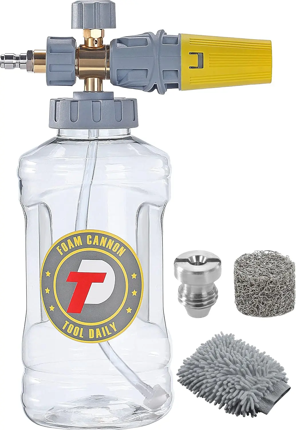 Регулируемая пенная насадка с быстрым соединением M22 и 1/4 дюйма, объем 1,5 л, дополнительная насадка
Регулируемая пенная насадка с быстрым соединением M22 и 1/4 дюйма, объем 1,5 л, дополнительная насадка