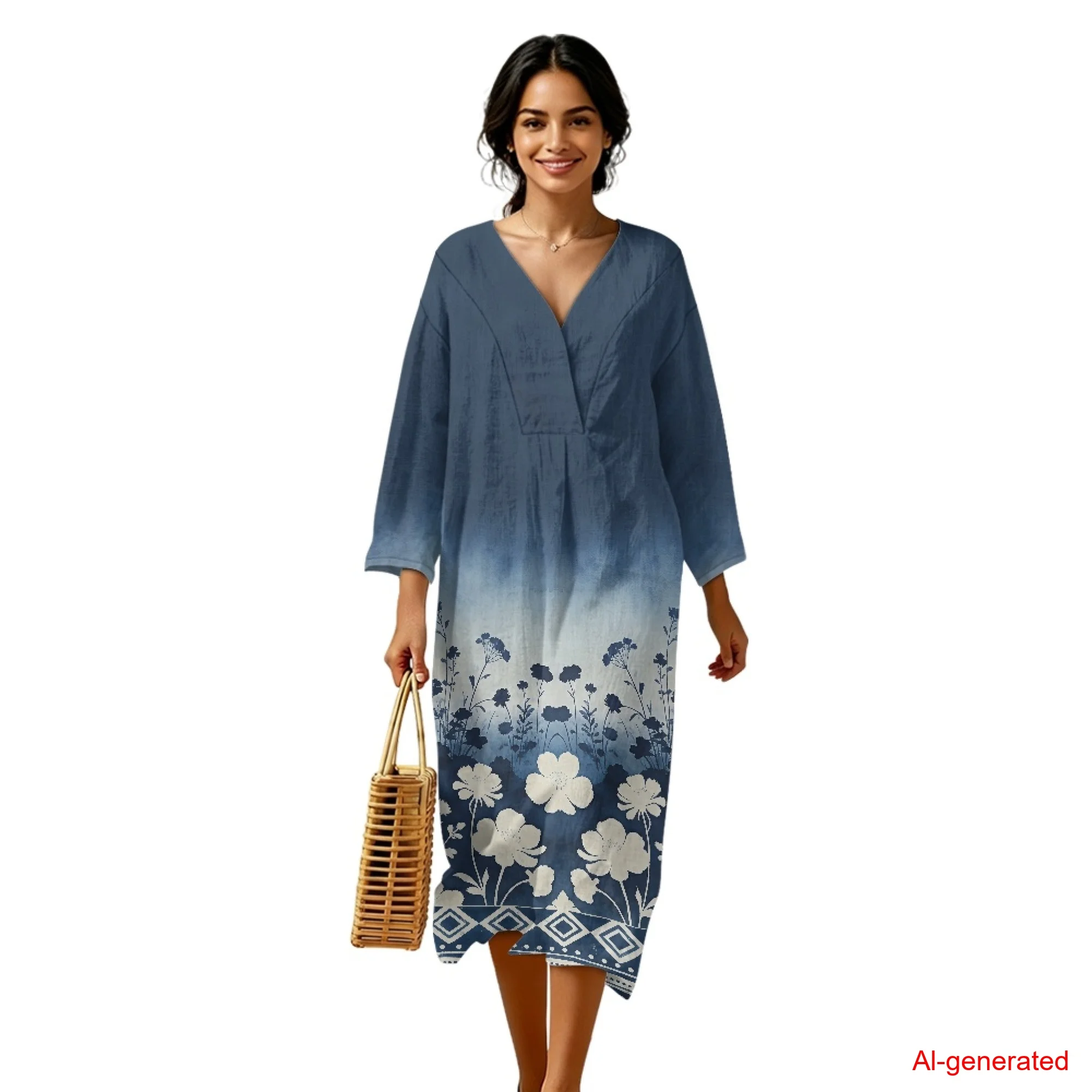 INSTANTARTS Women's Linen Loose Dress Elegant Floral Dress for Women Plus Size Long Sleeve Sundress Oversized Summer Maxi Dress
INSTANTARTS Women's Linen Loose Dress Elegant Floral Dress for Women Plus Size Long Sleeve Sundress Oversized Summer Maxi Dress