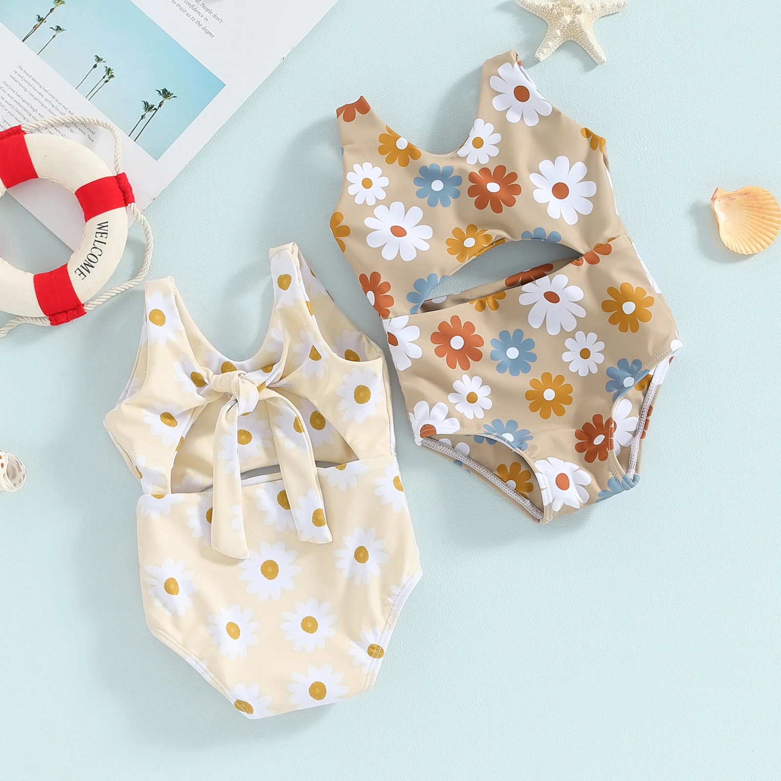 Baby Girl Swimwear Summer Floral Print Knot Cutout Sleeveless Monokini Swimsuits for Toddler Bathing Suits Beachwear Sportswear
Baby Girl Swimwear Summer Floral Print Knot Cutout Sleeveless Monokini Swimsuits for Toddler Bathing Suits Beachwear Sportswear