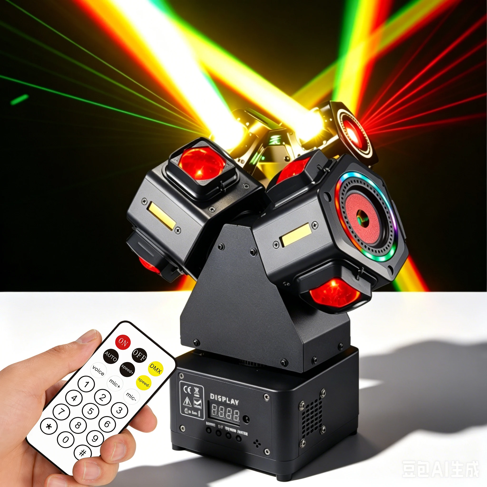Dual-Head Mini Moving Head Light 120W LED Laser Strobe DMX512 Sound Activated Stage Lighting for Party DJ Bar Wedding Club Show
Dual-Head Mini Moving Head Light 120W LED Laser Strobe DMX512 Sound Activated Stage Lighting for Party DJ Bar Wedding Club Show