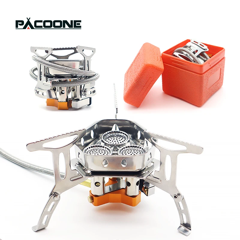 PACOONE Three Heads Gas Stove Tourist Camping Burners Folding Backpacking Furnace 5800W Outdoor Hiking Picnic Cooking Equipment
PACOONE Three Heads Gas Stove Tourist Camping Burners Folding Backpacking Furnace 5800W Outdoor Hiking Picnic Cooking Equipment