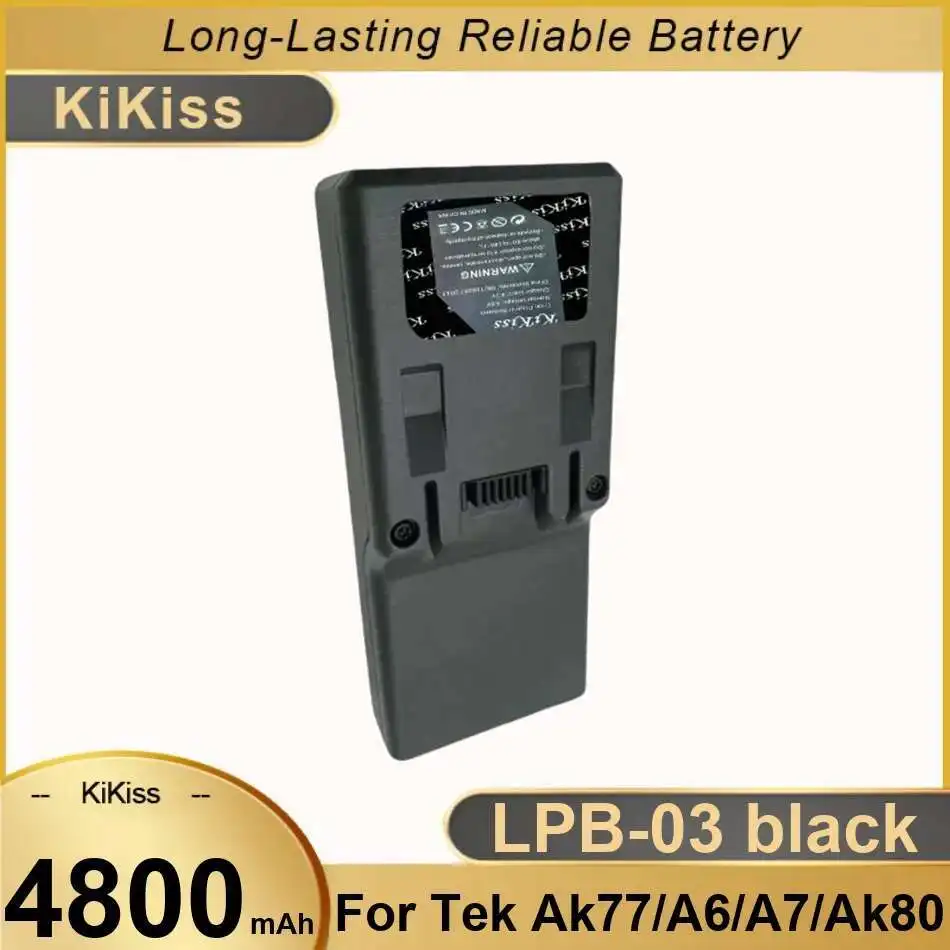 Environmentally Friendly 4800Mah High Capacity Measuring Equipment Battery Lpb-03 Black For Tek AK77 A6 A7 AK80
Environmentally Friendly 4800Mah High Capacity Measuring Equipment Battery Lpb-03 Black For Tek AK77 A6 A7 AK80