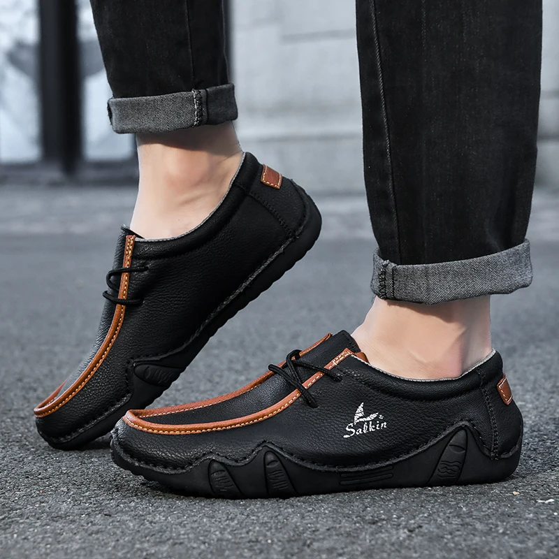 New Designer Men's Casual Shoes Handmade Sports Shoes for Spring Summer and Autumn Lightweight Breathable Non Slip Flat Shoes
New Designer Men's Casual Shoes Handmade Sports Shoes for Spring Summer and Autumn Lightweight Breathable Non Slip Flat Shoes