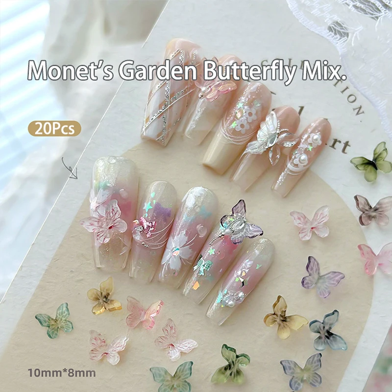20pcs 3D Resin Nail Charms Mixed Color Butterfly Nail Parts Accessories Kawaii DIY Nail Art Decoration For Women
20pcs 3D Resin Nail Charms Mixed Color Butterfly Nail Parts Accessories Kawaii DIY Nail Art Decoration For Women
