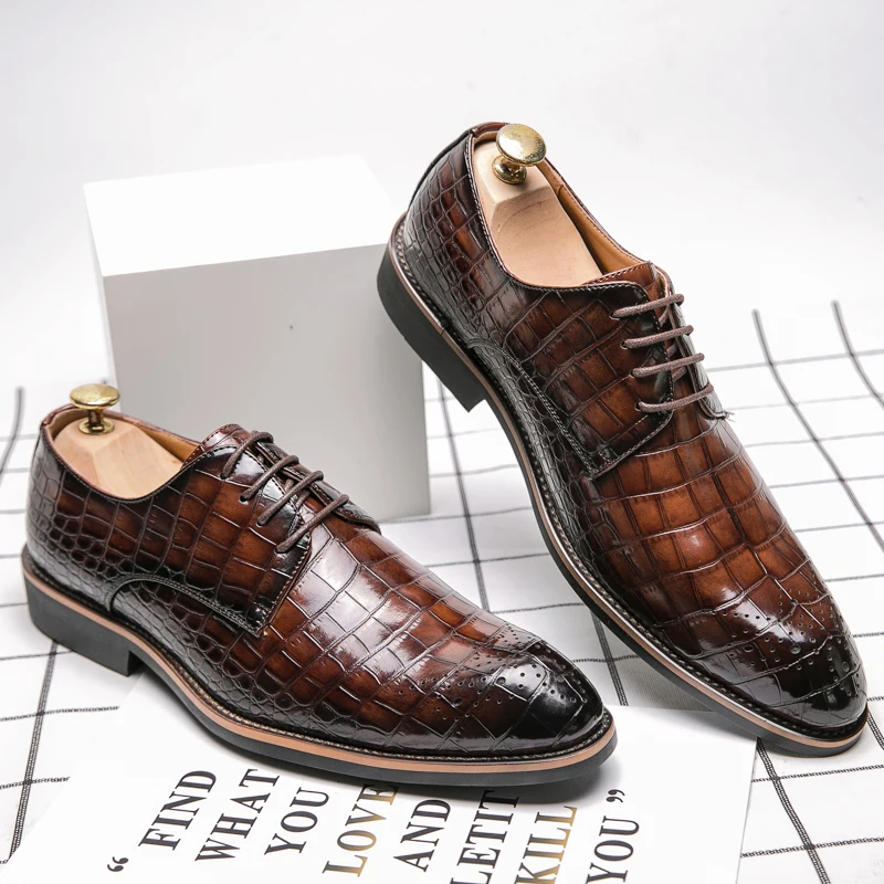 Men's Dress Shoes Formal Designer Comfortable Embossed Leather Luxury Wedding Italian Male Casual Business Shoes for Men Loafers
Men's Dress Shoes Formal Designer Comfortable Embossed Leather Luxury Wedding Italian Male Casual Business Shoes for Men Loafers