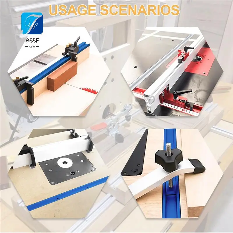 A55F-2T-Guide Rail Clamp Rails Made Of Aluminium Alloy,400 Mm T-Slot Track Mitrerail Set,Groove Slidrail With M8/M6 Slider
A55F-2T-Guide Rail Clamp Rails Made Of Aluminium Alloy,400 Mm T-Slot Track Mitrerail Set,Groove Slidrail With M8/M6 Slider