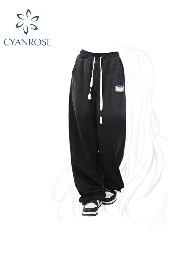 Women Black Gothic Sweatpants Y2k 90s Aesthetic Streetwear High Waist Baggy Trouser Harajuku Wide Pants Autumn Emo 2000s Clothes
Women Black Gothic Sweatpants Y2k 90s Aesthetic Streetwear High Waist Baggy Trouser Harajuku Wide Pants Autumn Emo 2000s Clothes
