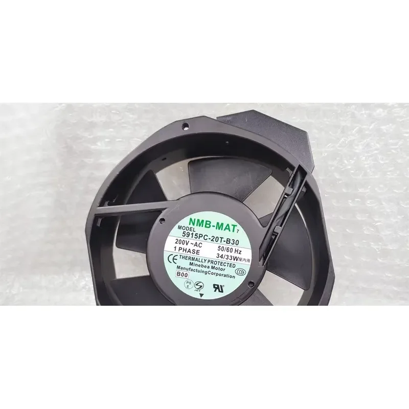 Original Genuine Meibeya NMB 5915PC-20T-B30 AC Fan for 200V 172 x 150 x 38 mm Aluminum Frame
Original Genuine Meibeya NMB 5915PC-20T-B30 AC Fan for 200V 172 x 150 x 38 mm Aluminum Frame