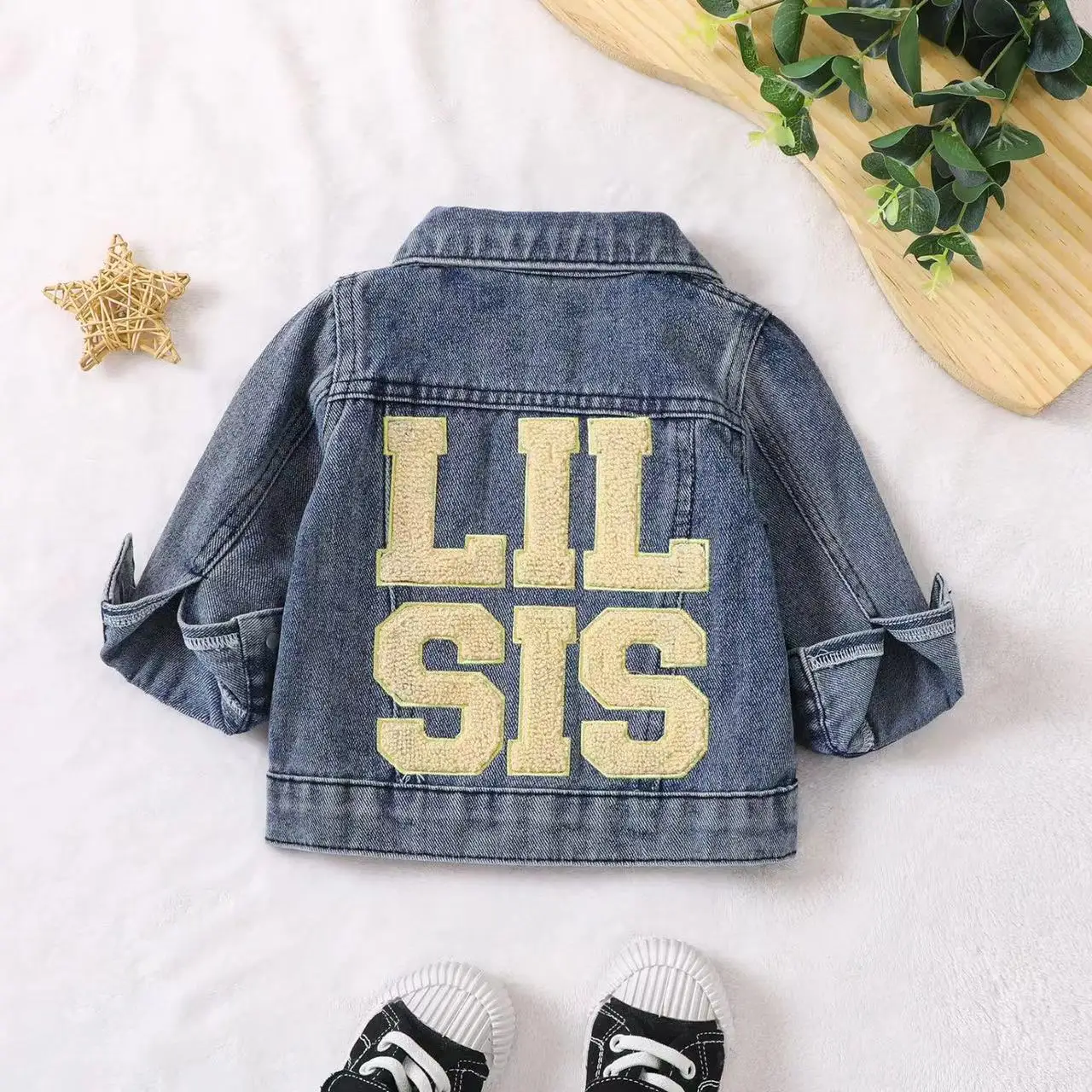 Toddler Baby Boys Denim Jacket Letter Embroidery Button-Down Jeans Jacket Boy Turn-Down Collar Coat Outerwear
Toddler Baby Boys Denim Jacket Letter Embroidery Button-Down Jeans Jacket Boy Turn-Down Collar Coat Outerwear
