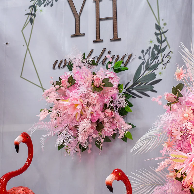 45x45cm Pink Wedding Table Centerpieces Artificial Flower Ball Flower Wall Party Event Stage Road Lead Wedding Props Bouquet
45x45cm Pink Wedding Table Centerpieces Artificial Flower Ball Flower Wall Party Event Stage Road Lead Wedding Props Bouquet