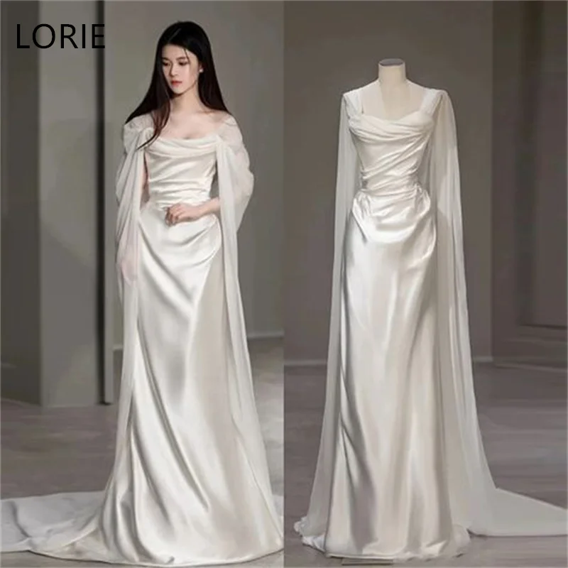 LORIE Fairy Wedding Dresses Sweetheart Wide Suspenders Bride Prom Gown Sleeveless Draped Floor-Length Bridal Gown Customized
LORIE Fairy Wedding Dresses Sweetheart Wide Suspenders Bride Prom Gown Sleeveless Draped Floor-Length Bridal Gown Customized