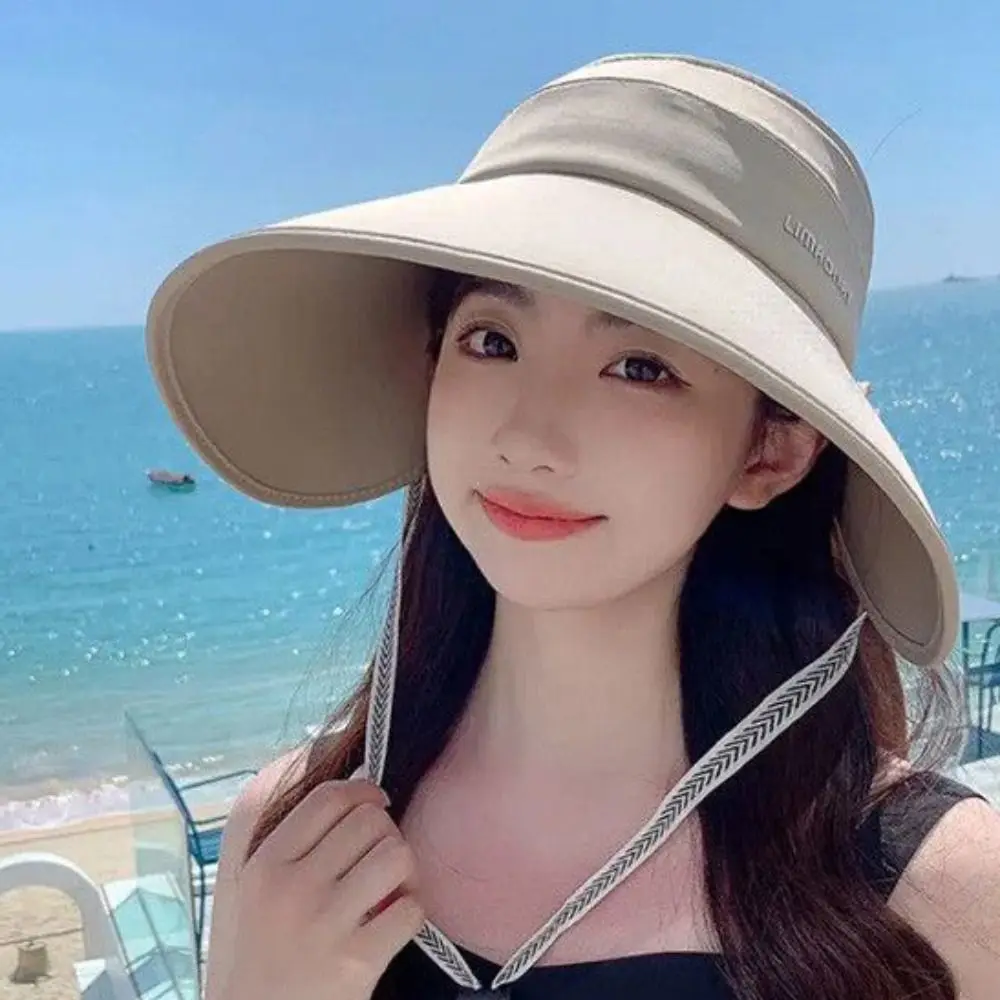 Summer Korean Style Empty Top Sun Hat Sunshade Visor Hat Women Fishmen Hat Full Face Cover Anti-UV Wide Brim Sun Hat Outdoor
Summer Korean Style Empty Top Sun Hat Sunshade Visor Hat Women Fishmen Hat Full Face Cover Anti-UV Wide Brim Sun Hat Outdoor