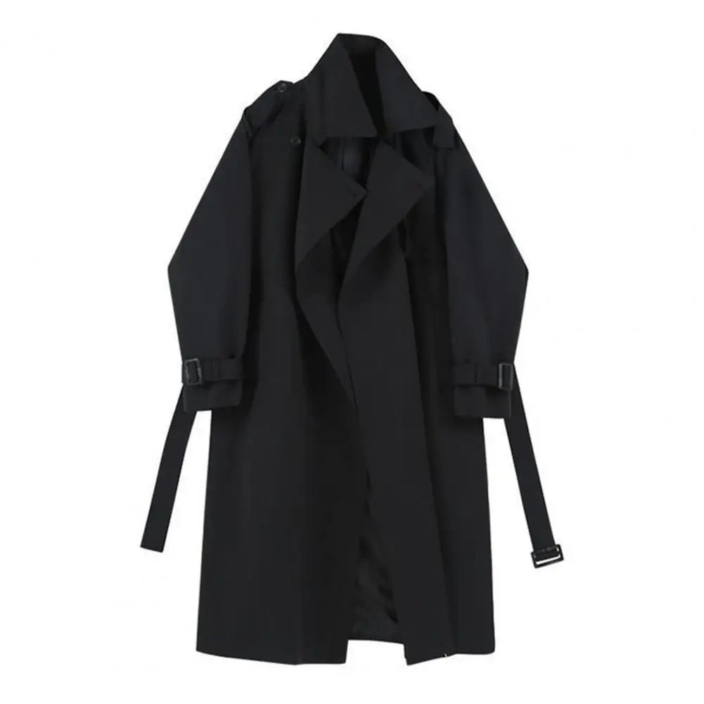 Women Outerwear Stylish Women's Windbreaker with Belted Waist Turn-down Collar Pockets Mid Length Overcoat for Windproof
Women Outerwear Stylish Women's Windbreaker with Belted Waist Turn-down Collar Pockets Mid Length Overcoat for Windproof