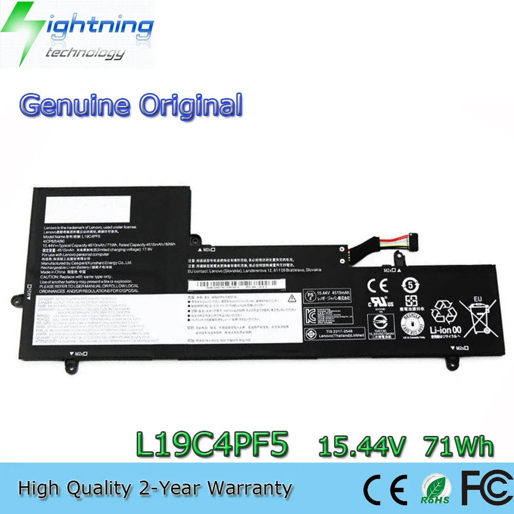 Новый оригинальный аккумулятор для ноутбука L19C4PF5 15,44 В 71 Втч для Lenovo IdeaPad YOGA SLIM 7-15ITL05 L19M4PF5 SB10W65279 и т. д.
Новый оригинальный аккумулятор для ноутбука L19C4PF5 15,44 В 71 Втч для Lenovo IdeaPad YOGA SLIM 7-15ITL05 L19M4PF5 SB10W65279 и т. д.