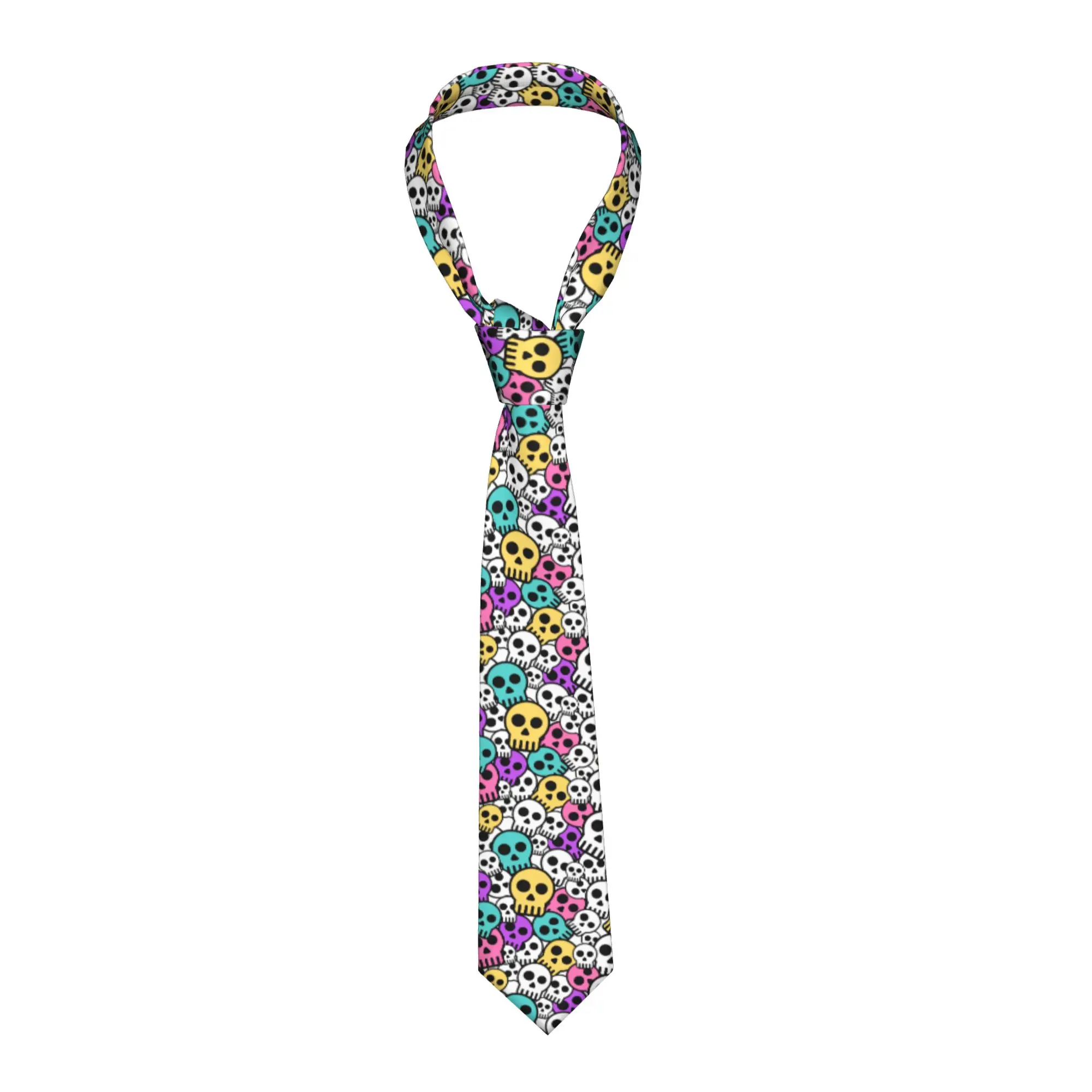 Мужские модные шелковые галстуки с принтом «Ужасный череп» и скелетом для свадьбы
Мужские модные шелковые галстуки с принтом «Ужасный череп» и скелетом для свадьбы
