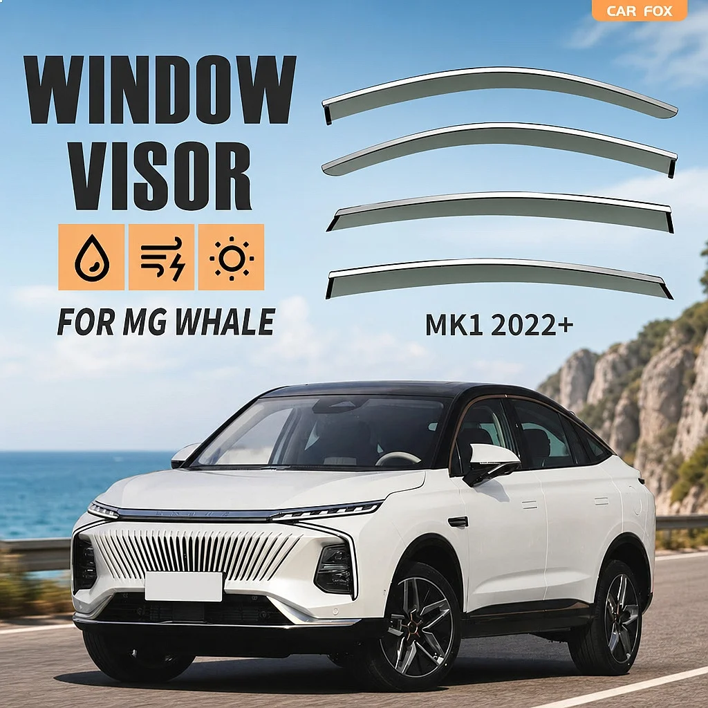 For MG Whale 2022+ Car Window Visor Rain Sun Shade Shield Awning Windshield Side Auto Accessories
For MG Whale 2022+ Car Window Visor Rain Sun Shade Shield Awning Windshield Side Auto Accessories