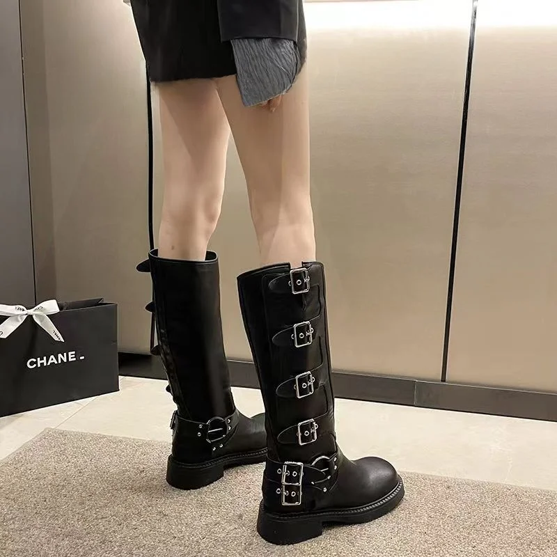 Women's Boots Fashion Rose Romance Knight Boots Chunky Heel Mid-Calf Western Cowboy Boots for Women Leather Shoes Zapatos Mujer
Women's Boots Fashion Rose Romance Knight Boots Chunky Heel Mid-Calf Western Cowboy Boots for Women Leather Shoes Zapatos Mujer