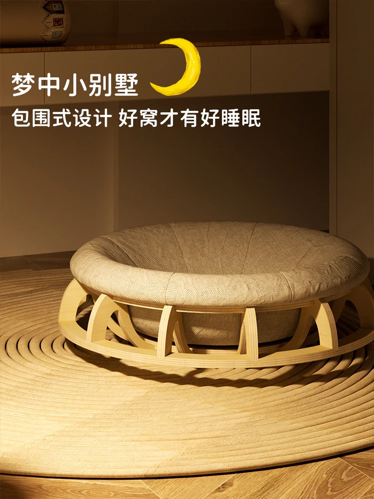Cat's nest all-season universal solid wood cat bed warm in winter thickened cushion cat's nest pet supplies for sleeping
Cat's nest all-season universal solid wood cat bed warm in winter thickened cushion cat's nest pet supplies for sleeping