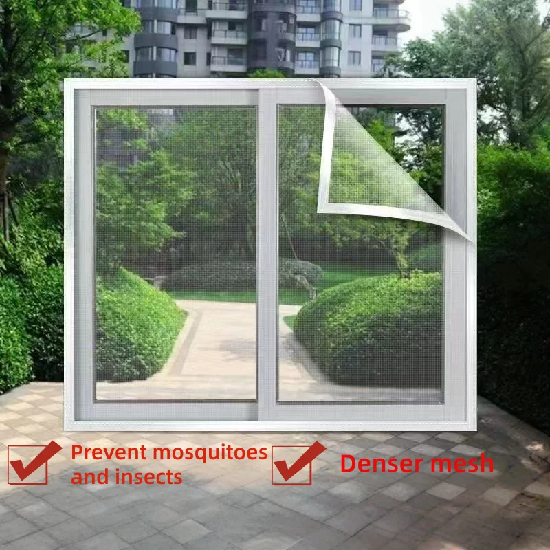 White summer window screen, mesh mosquito net, invisible door curtain, self-adhesive window, customized size
White summer window screen, mesh mosquito net, invisible door curtain, self-adhesive window, customized size