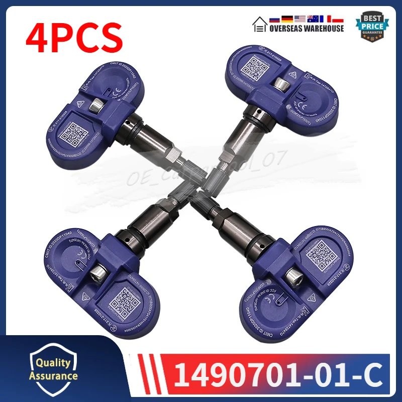 1490701-01-C Bluetooth Tire Pressure Sensor 4PCS For 2022-2023 Tesla Model 3 S X Y TPMS SENSOR 1490701-01-B 149070101C
1490701-01-C Bluetooth Tire Pressure Sensor 4PCS For 2022-2023 Tesla Model 3 S X Y TPMS SENSOR 1490701-01-B 149070101C