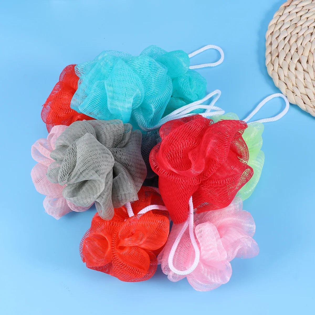 10 Pcs Bath Puff Sponge Balls Scrubber for Body Bathing Powder Mesh Shower Flower
10 Pcs Bath Puff Sponge Balls Scrubber for Body Bathing Powder Mesh Shower Flower