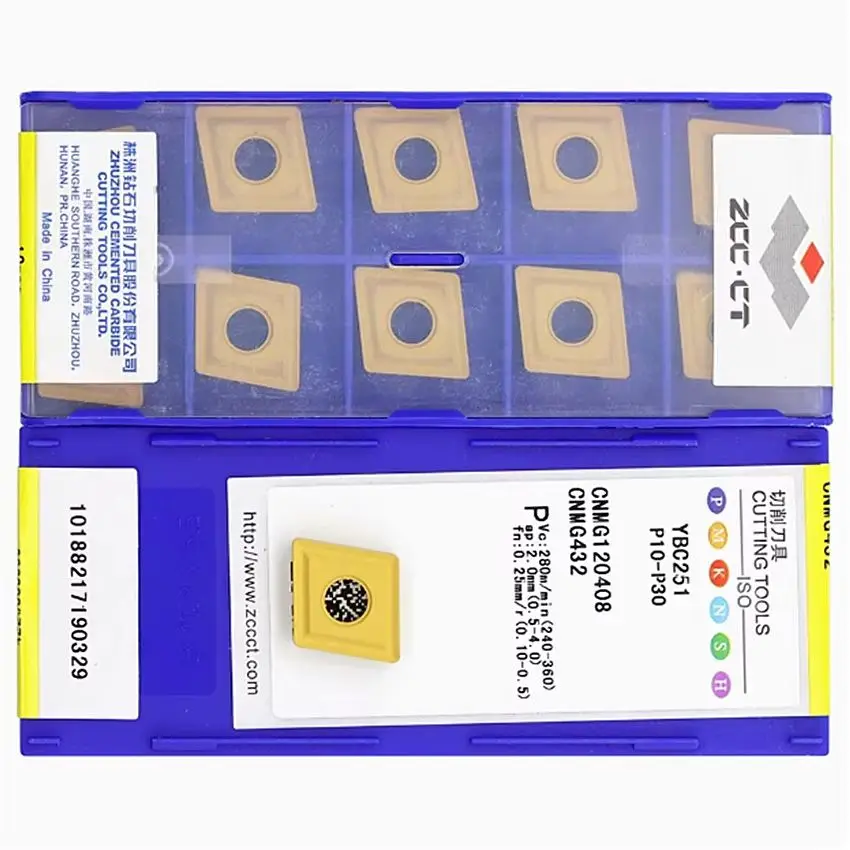 CNMG120408 YBC251/CNMG120408 YBC252/CNMG120408 YBC151/CNMG120408 YBC152 ZCC.CT CNC carbide inserts Turning inserts 10pcs/box
CNMG120408 YBC251/CNMG120408 YBC252/CNMG120408 YBC151/CNMG120408 YBC152 ZCC.CT CNC carbide inserts Turning inserts 10pcs/box